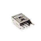 mini usb connector 5 pin Type B female DIP 2 straight-pin PCB soldering socket jack in-line connector