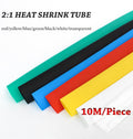 10M/lot Set Heat Shrink Tube 2:1 Kit Insulation Sleeving Termoretractil Polyolefin Shrinking Assorted Heat Tubing Wire Cable