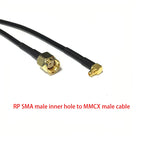 New SMA Male Female Jack  Nut  /RP SMA Switch MCX/MMCX  Male Plug Right Angle Pigtail Cable RG174 Wireless Modem Extension