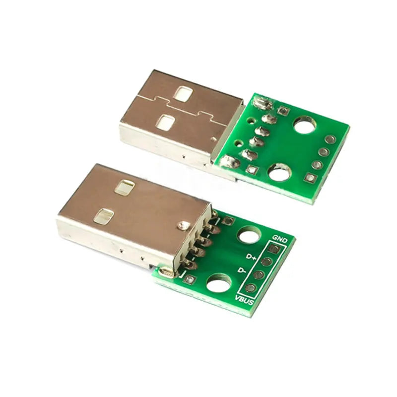 Type A USB Male To DIP 2.54MM PCB Board Power Supply DIY Adapter Converter Module 4 pin
