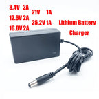 8.4V 12.6V 16.8V 2A 21V 25V 1A 18650 Lithium Battery Charger for 2S 3S 4S 5S 6S 12V 16.8V 21V 25V Screwdriver Battery Pack Use