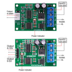 DC 12V 24V RS485 to 4-20mA/0-5V/0-10V Current/Voltage Converter RS485 to DAC Number-mode Conversion Module MODBUS RTU Control