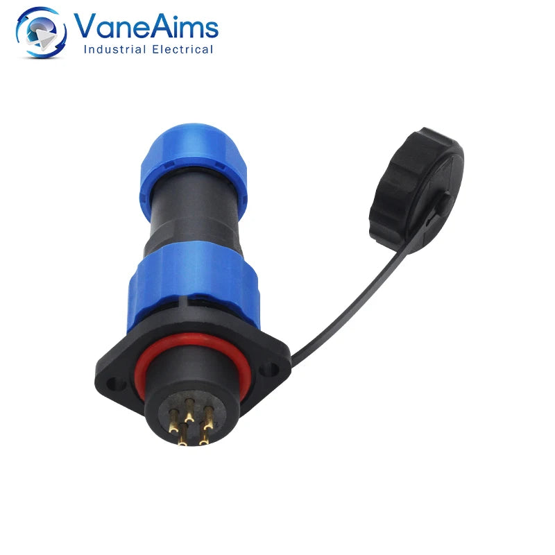 Waterproof Connector SP16-2/3/4/5/6/7/8/9 Pin Plastic Aviation Socket Plug Wire Terminal Block Welding Type