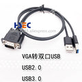 VGA cable to headphone jack wire Flash line Printer line adapter For RT809F icsp lcd led USB RT809H emmc-nand flash Programmer