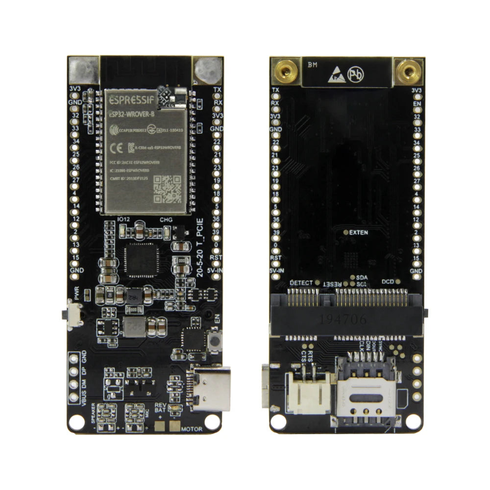 ESP32-WROVER-B Chip NANO Card SIM Series Configurable Hardware SIM7000G SIM7000A SIM7000E Cat-M NB-IoT GSM Module