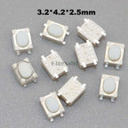Cltgxdd 10PCS Car Remote Control Touch Switches Push Button Tact Switches for Hyundai, Nissan, Honda, VW, Toyota, Kia, Peugeot