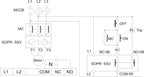 Samwha-Dsp SOPR-SS3-220 Electronic Overload Relay Motor Protector Thermal Overload Relay (Un:90-260VAC)