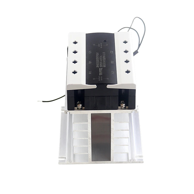 Three-phase Solid State Relay DC Control AC 380V 40A SSR-3 DC-AC Complete Set With Relay, Heat Sink, Fan 40/60/80/100/150A
