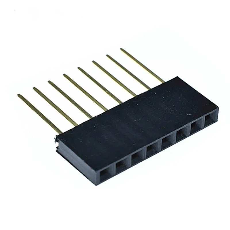 10PCS 2.54mm Single Row Female Long Pins 11mm Breakaway PCB Board Pin Header Socket Connector 1*2/3/4/6/8/10/15Pin For Arduino