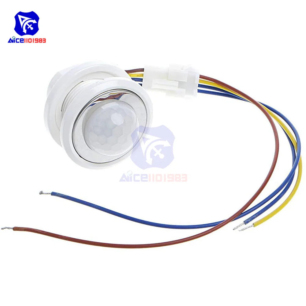 diymore AC 85 -265V Adjustable Time Delay 40mm LED PIR Detector Infrared Motion Sensor Switch