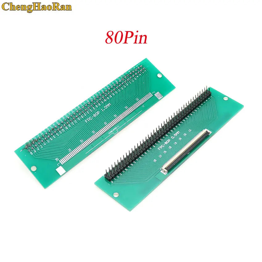 1pcs 4P-- 50P 0.5mm Pitch Connector SMT Adapter to 2.54mm 1.00 Inch Hole FPC FFC Cable Welded Board + Double Row Straight Pin
