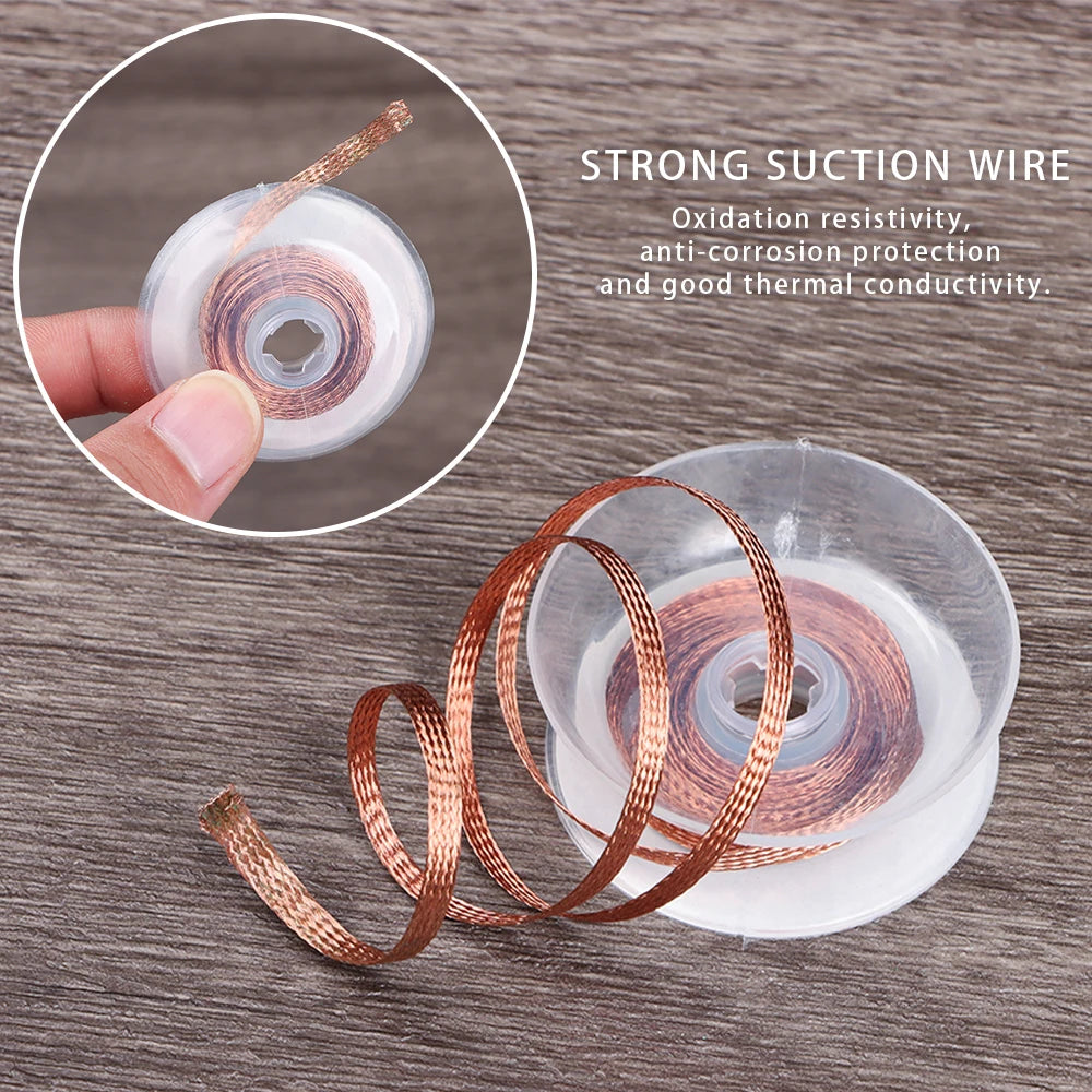 2022 Hot Professional Desoldering Braid Tape Copper Solde Wire Tin Solder Removal Soldering Wick BGA Repair High Quality Tools