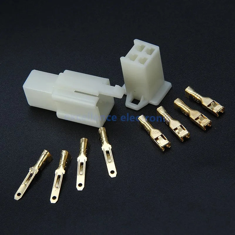 2/5/10 Sets 2.8mm Electrical Wire Connectors Kit Male Female Cable Terminal Plug for Cars Motorcycles 2/3/4/6/9 Pin Options