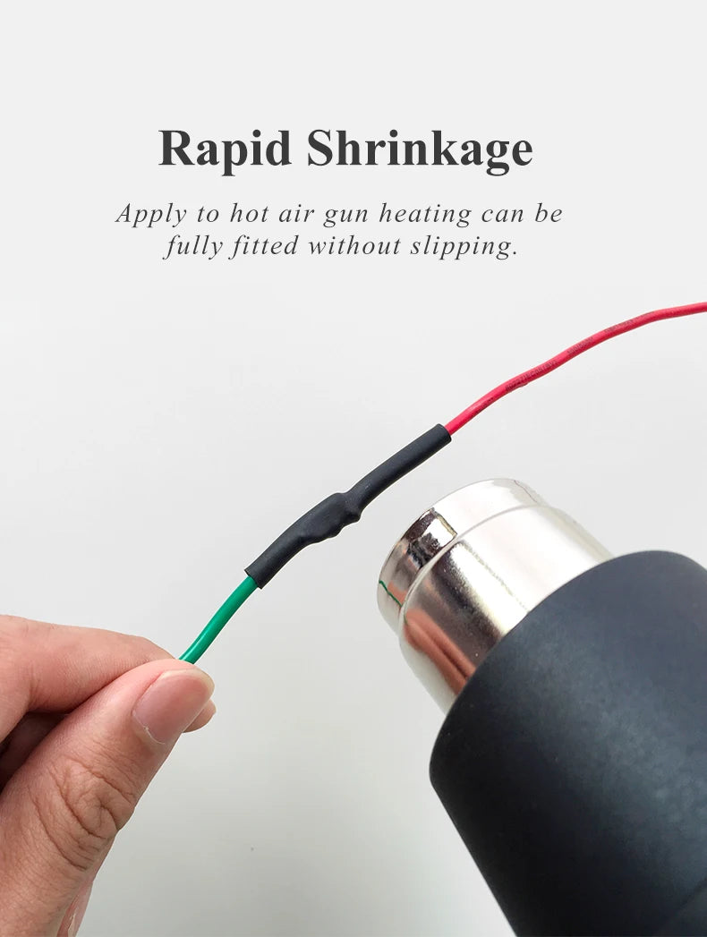 10M/lot Set Heat Shrink Tube 2:1 Kit Insulation Sleeving Termoretractil Polyolefin Shrinking Assorted Heat Tubing Wire Cable