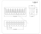 10Sets 1.25mm Pitch Micro JST Connector Kit Pin Header Housing Terminal 2-10Pin PCB Mount Wire to Board Connection Plug Socket