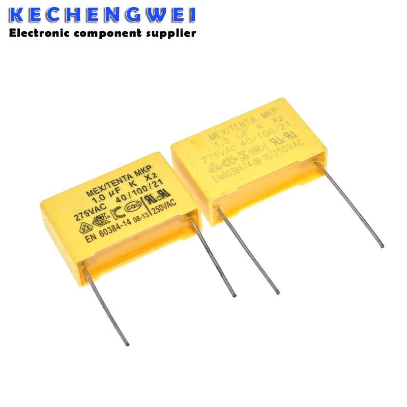 10pcs 275VAC capacitor X2 series 0.01UF ~ 2.2UF Polypropylene film capacitor New 10nf 100nf 150nf 200nf 680nf 470nf 1UF