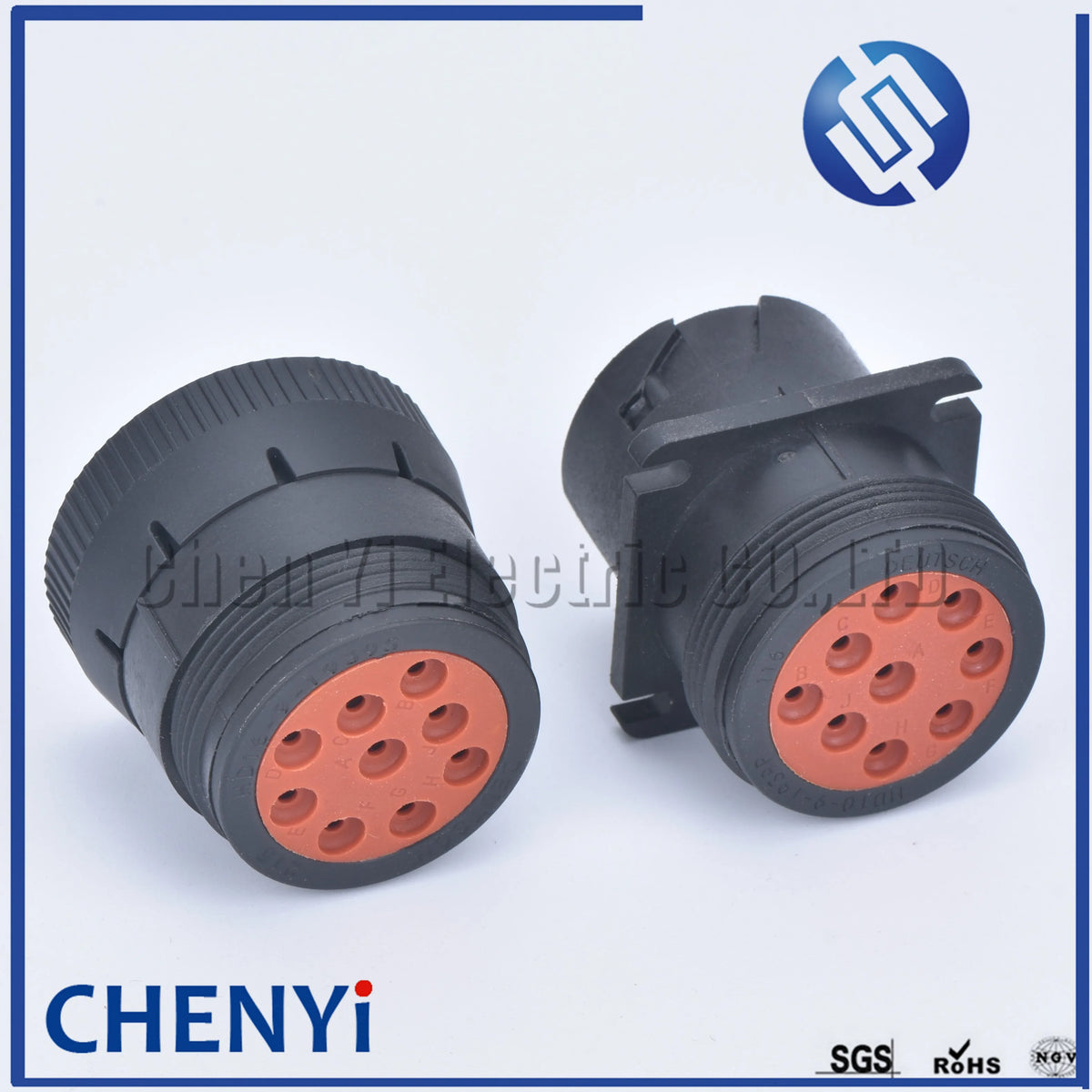9 pin waterproof auto connector Diagnosctic Tool  circular Connector HD16-9-1939P HD16-9-1939S for Track J1939 For Deutsch