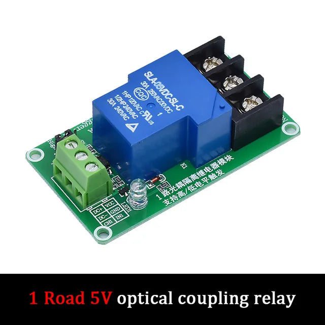 ONE TWO 1 2 channel relay module 30A with optocoupler isolation 5V 12V 24V supports high and low Triger trigger