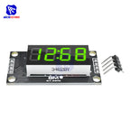 TM1637 0.36" 4 Bit Digital Tube LED Display 7 Segments Clock Module Red Green Blue Yellow White LED Board with Pin for Arduino