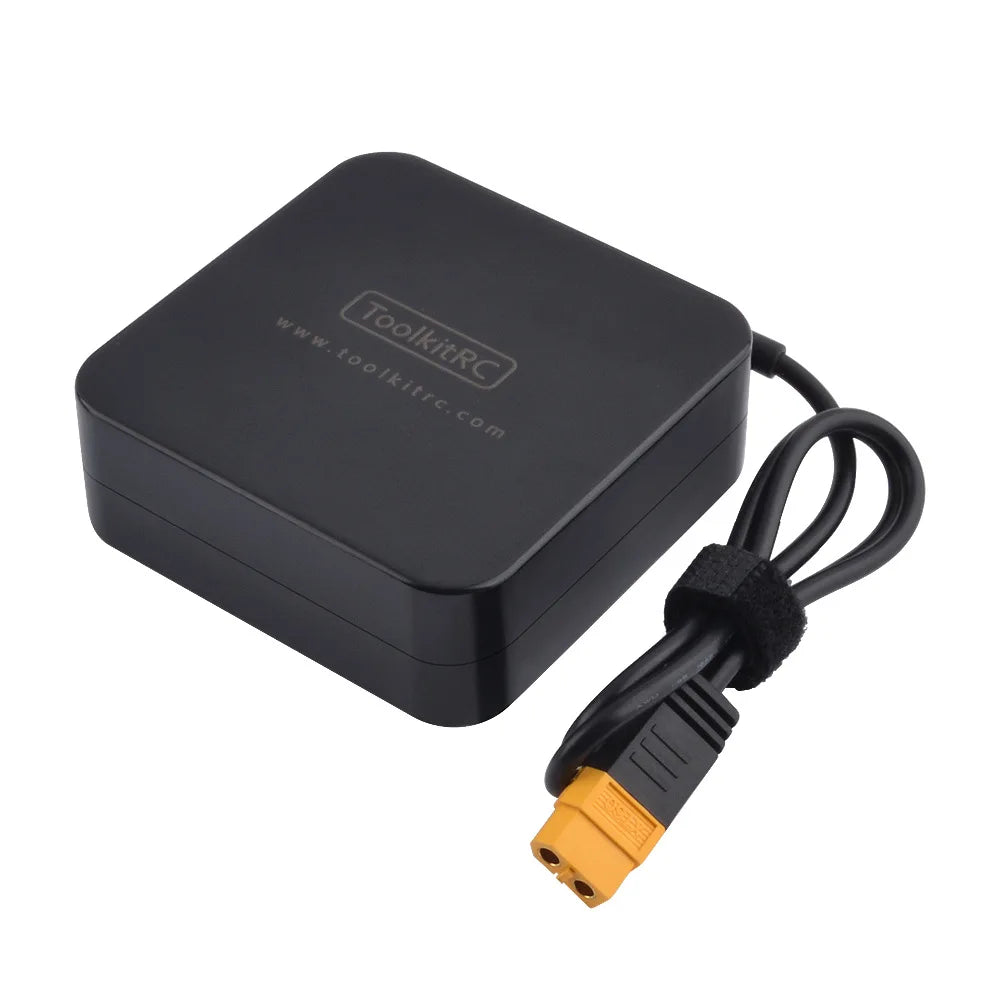 ToolkitRC M7 200W 10A Balance Charger Discharger With ADP100 for 1-6S Lipo Battery Voltage Servo Checker Receiver Signal Test