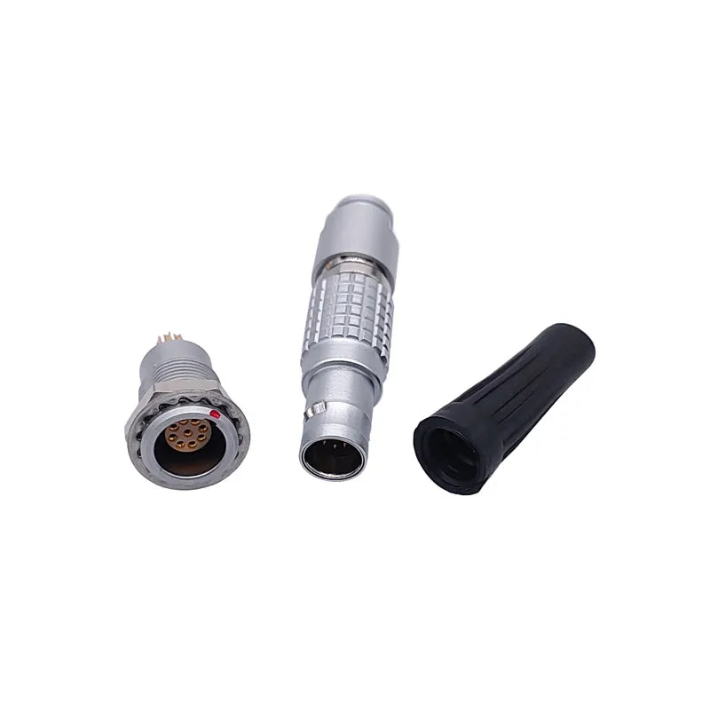 1Set 0B Connector 2 3 4 5 6 7 9 Pin FGG Plug For Sound Device Metal Circular  Plug Cable Connector EGG Socket