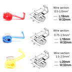 Wire Connector Scotch Lock Electric Quick Splice Terminals Crimp Non Destructive Without Breaking Cable Insulated Line AWG 22-10