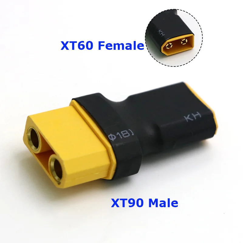 Amass Adapter XT60 to XT90 EC5 EC3 TRX T Deans XT30U Female Male Connectors 4.0mm Banana Plug RC Lipo Battery Control Parts DIY