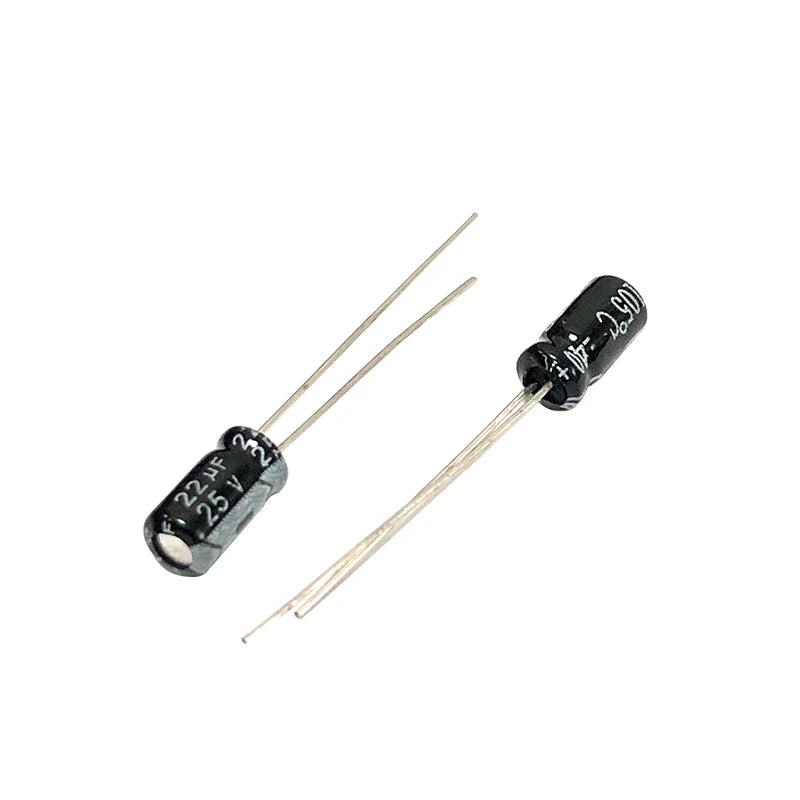 25V22uf 4x7mm Aluminum Electrolytic Capacitor 25v 22uf 22uf25v 25v22mf 22mf25v 25v22MFD 25wv 25vdc 33uf 47uf  68uf  100uf