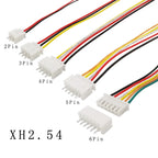 5Set Micro JST PH2.0mm XH2.54mm Male Female Wire Connector Kit JST 2/3/4/5/6 Pin Plug With Terminal Extension Cable Socket 26AWG