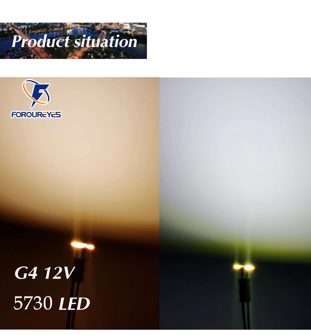 5pack LED G4 Round Range Hood Bulb 12v SMD5730 3Leds Boat Light Bulb Lamp Replace Halogen Lighting Lights Spotlight