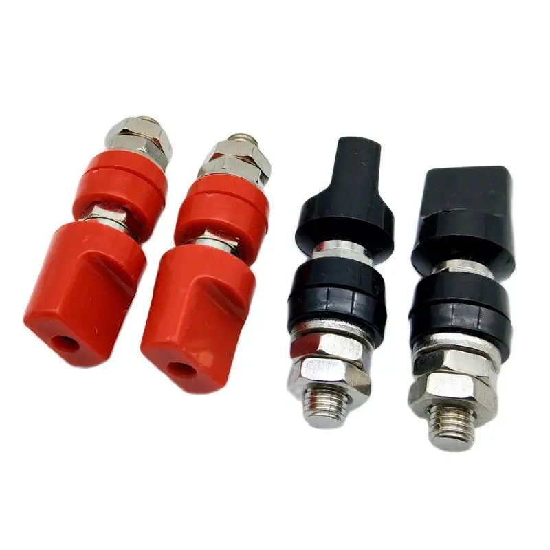 4Pcs/Lot 8mm 80A Binding Post Terminal Connector Inverter M8 Lead Screw Power Supply Output With 4mm Banana Socket