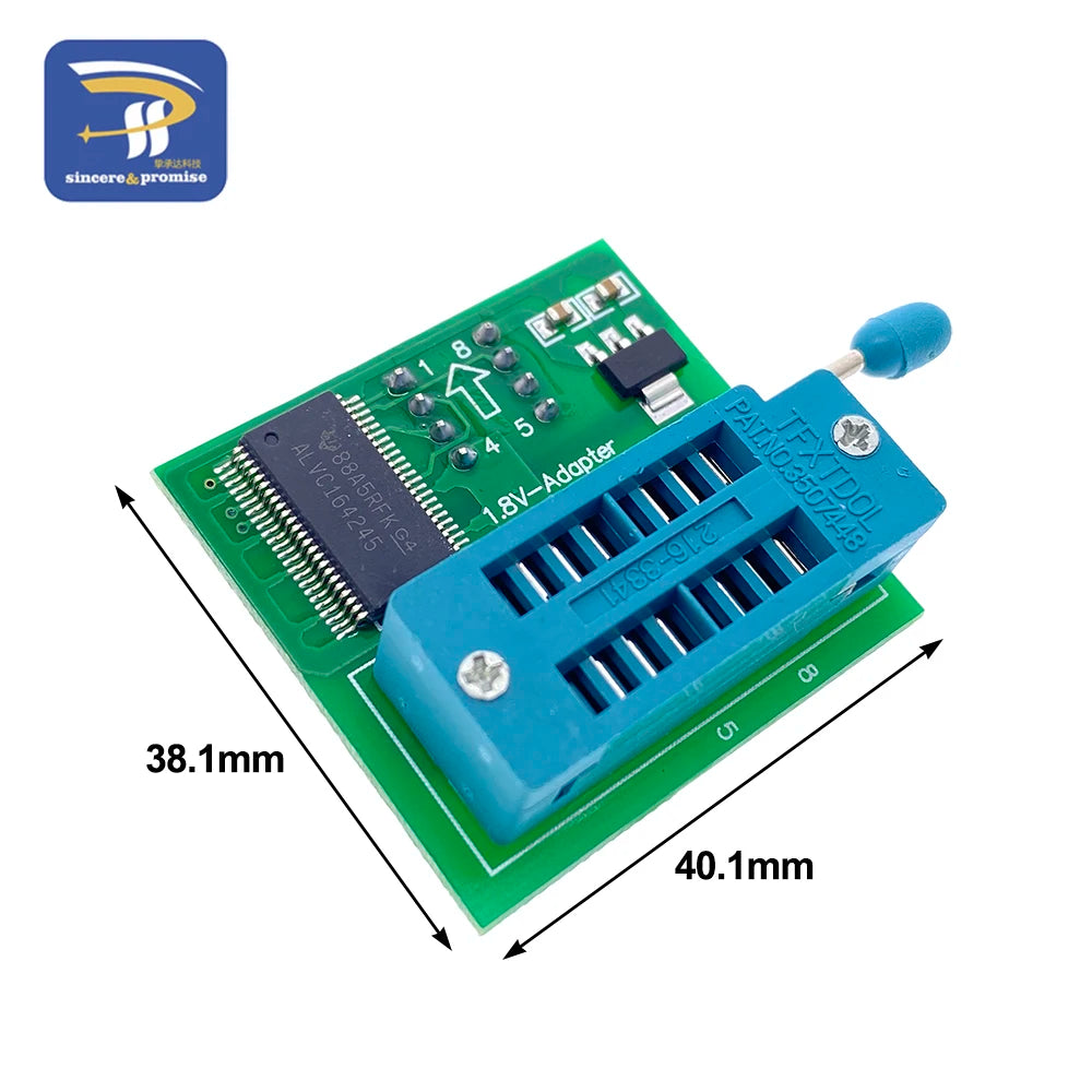 1.8V Adapter For Motherboard 1.8V SPI Flash SOP8 DIP8 W25 MX25 Use On Programmers TL866CS TL866A EZP2010 EZP2013 EZP2019 CH341A
