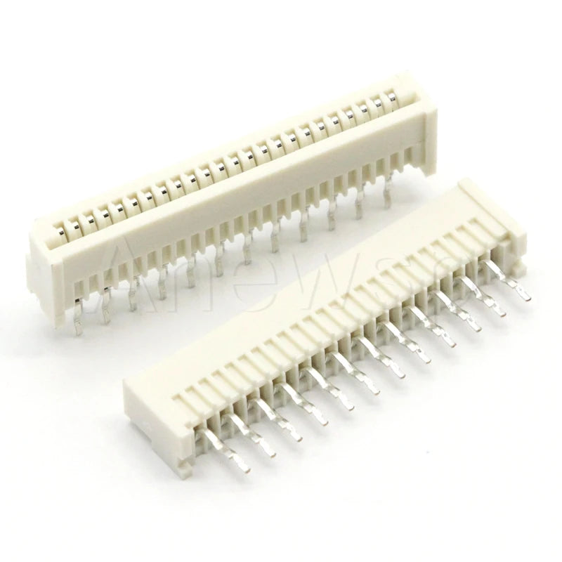 1.25MM FFC/FPC Connector LCD Flexible Flat Cable Socket Double Row Right Angle Pin Type 4P/5P/6P/7P/8P/9P/10P/11P/12P/13P/14-32P