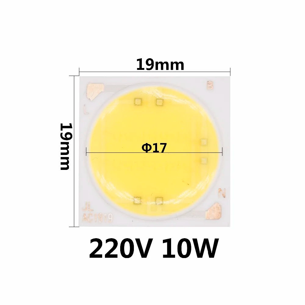 AC220V 10W 15W 20W New Ceramics COB LED Bulbs Chip Lamp Smart IC Good Quality Chip For Outdoor FloodLight DIY Warm White
