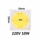 AC220V 10W 15W 20W New Ceramics COB LED Bulbs Chip Lamp Smart IC Good Quality Chip For Outdoor FloodLight DIY Warm White