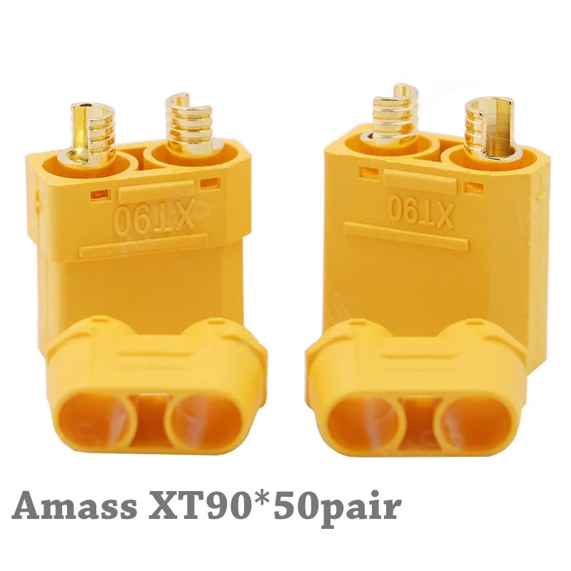 Amass XT90 Plug Male Female Battery Connectors 4.5mm Gold Plated Banana Plug For RC Lipo Car Airplane Drone Truck Toy