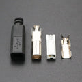 YuXi USB 2.0 B Type Male Four-piece DIY USB Connector DIY Soldering Printer Tail Charging USB Jack Port Plug