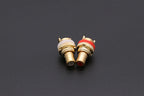 1pair/2pcs Luxury Gold plated RCA Jack Connector Panel Mount Chassis Audio Socket Plug Bulkhead with NUT Solder CUP 3Colors