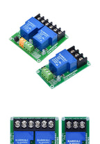 ONE TWO 1 2 channel relay module 30A with optocoupler isolation 5V 12V 24V supports high and low Triger trigger