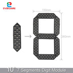 10 Inch 7 Segment Outdoor Waterproof Digital Number Panel For LED Gas Station Electronic Fuel Price Time And Temp Sign