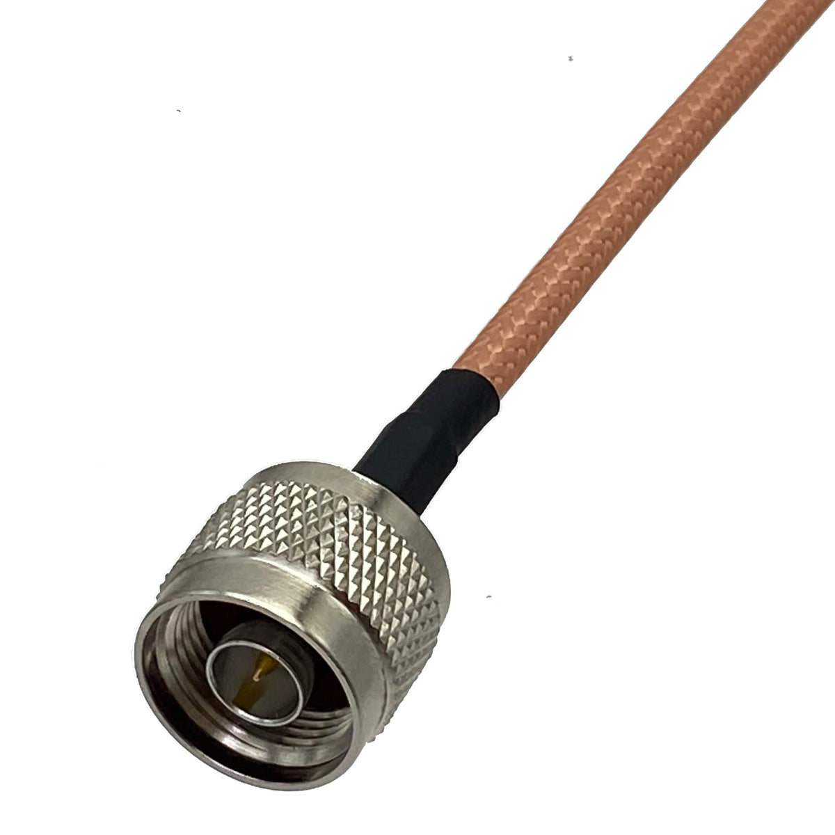 RG142 N Male Plug to UHF PL259 Male Plug Connector Crimp Wire Terminal Straight RF Jumper pigtail Cable 50ohm 6inch~10M