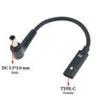Cltgxdd USB 3.1 Type C Female to 4.0*1.35 5.5*2.5 4.5*3.0 4.0*1.7mm Male DC Plug Jack PD Power Charger Adapter Connector Cable