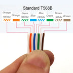 Xintylink CAT7 RJ45 Connector 50U CAT6A Ends Ethernet Cable Plug Network 10G SFTP FTP Shielded LAN Jack Pass Through 1.5MM Hole