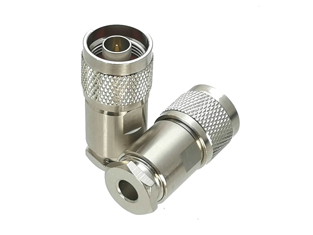 1Pcs Connector N Type Clamp For RG58 RG142 / RG8X LMR240 / RG5 RG6 / RG8 LMR400 RF Coaxial Male plug & Female jack