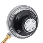 1pc Propane Tank Low Pressure Gas Regulator with Outlet 1/4in Barb Hose Connection Inlet 1-20in UNEF for One Pound Propane Tank