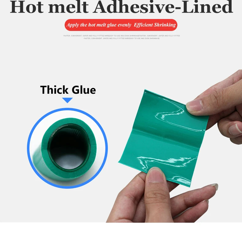 1M 3:1 Ratio Dual Wall Heat Shrink Tube Thick Glue Shrinkable Tubing Adhesive Lined Wrap Wire Kit 1.6/2.4/3.2/4.8/6.4/7.9/mm