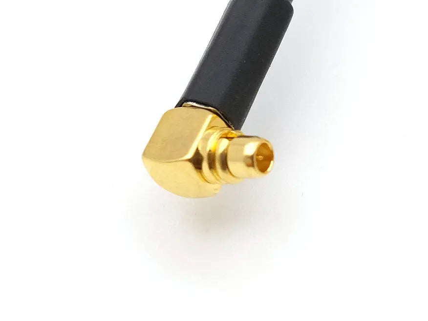 100pcs Copper SMA Female Nut Jack To MMCX Male Plug Right Angle Pigtail Cable Adapter Cable RG316