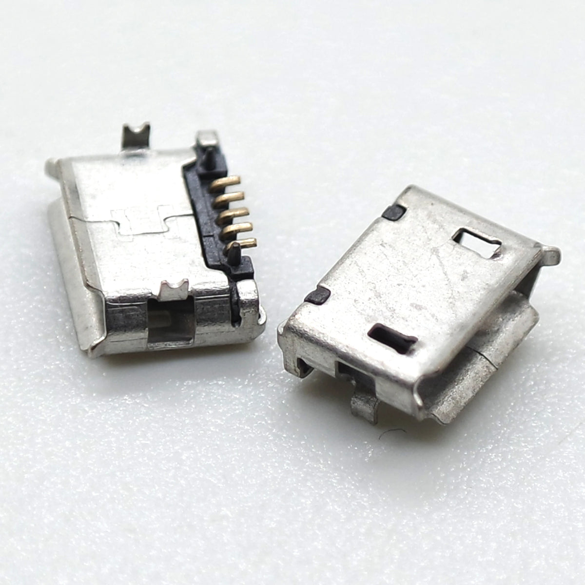10pcs Micro USB 5P Type B Female Jack Socket SMD Surface Mount 5 Pin PCB Charging Data Connector for Android Phone Power Bank