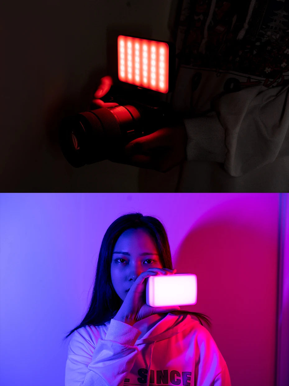 Ulanzi VL120 Full Color RGB Video Light 2500K-9000K LED Photography Lighting Dimmable Camera Light Live Vlog Fill Light