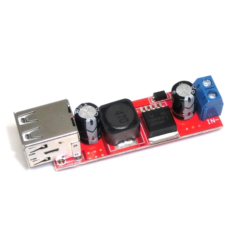 DC 6V-40V To 5V 3A Double USB Charge DC-DC Step-down Converter Module For Vehicle Charger LM2596 Dual USB